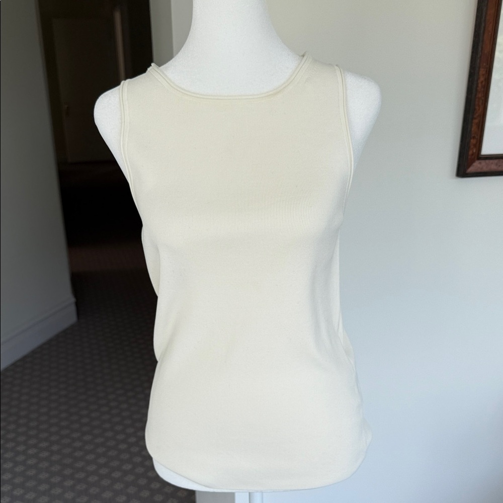 COS Cream Sleeveless top